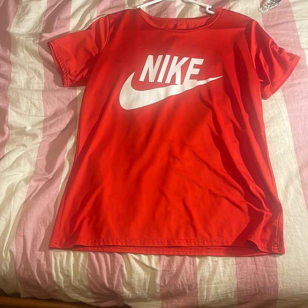 Red Nike shirt